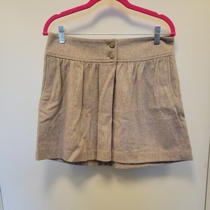 Gap Beige Wool Mini Skirt